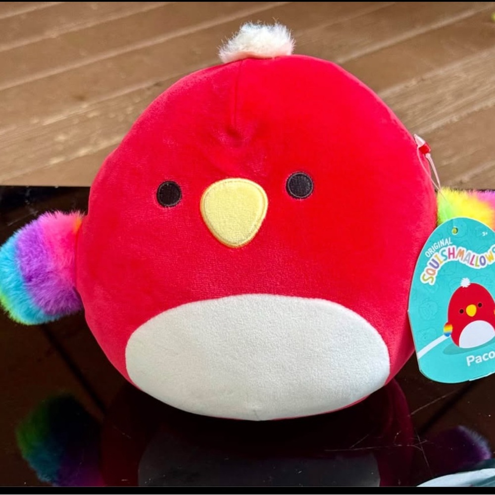 NWT Squishmallows Paco the Parrot 8”